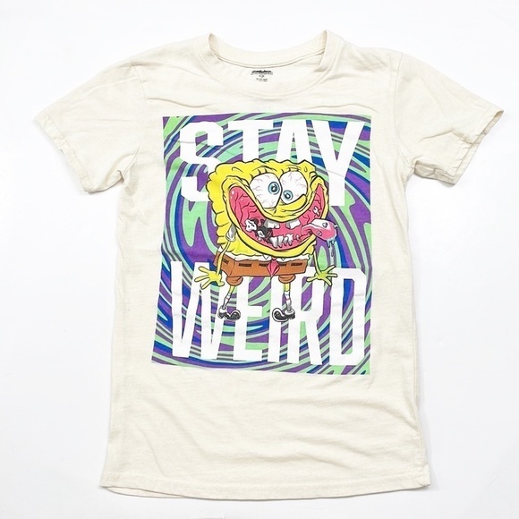Nickelodeon SpongeBob Stay Weird short sleeve graphic t-shirt - Picture 1 of 4